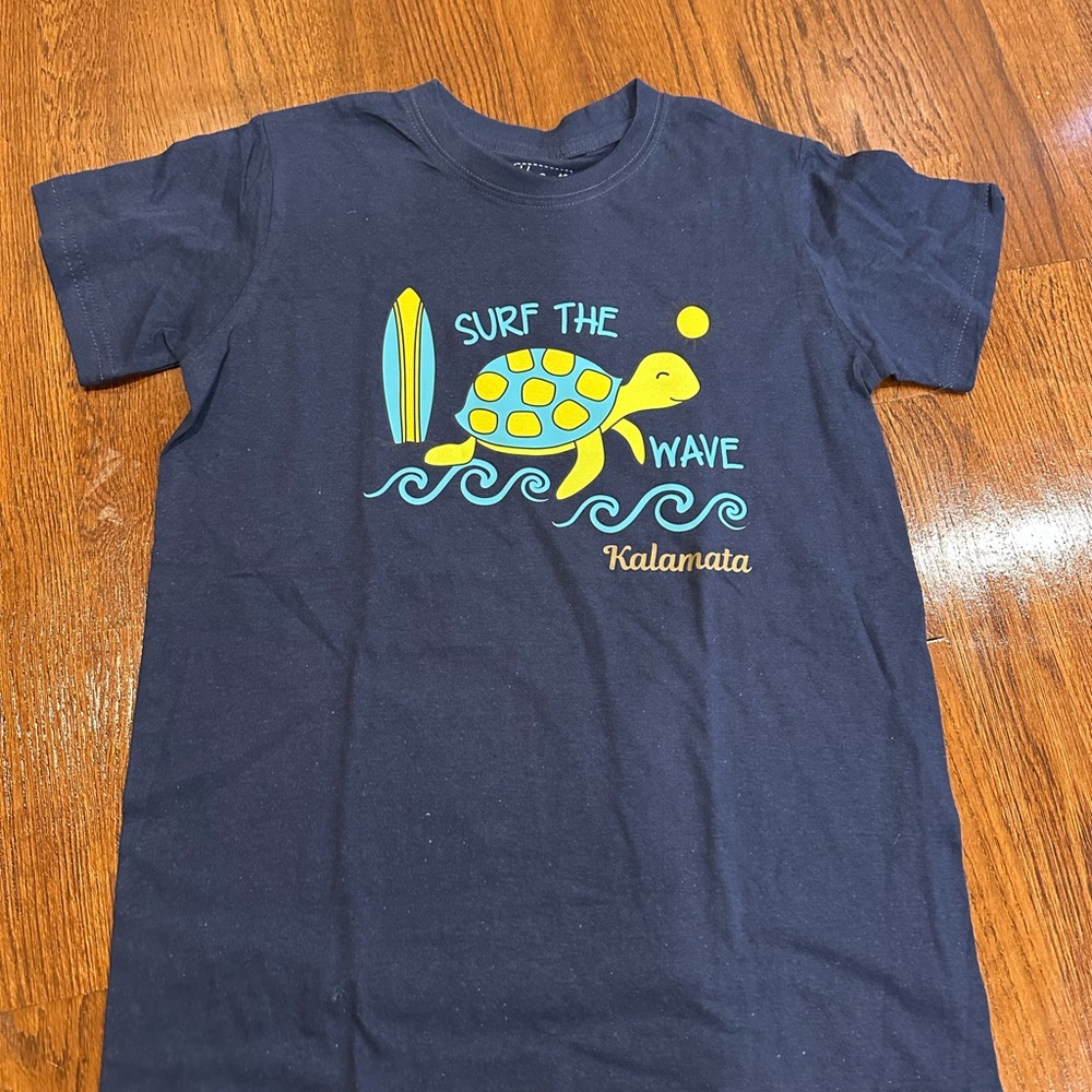 Kalamata Surf the Wave T-Shirt - Navy